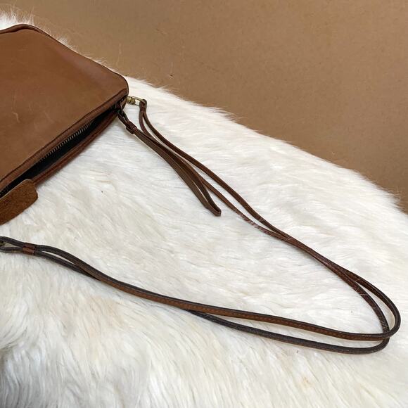 COACH Vintage NY Brown Leather 3-way BASIC BAG Clutch Wristlet Shoulder Bag 9455 - Picture 8 of 16